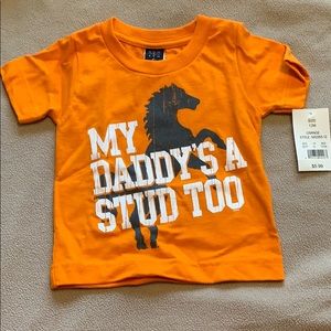 NWT 12m Boys T-shirt “My Daddy’s A Stud Too”
